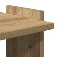 Библиотека 3 рафта дъб артизан 60x30x120 см инженерно дърво