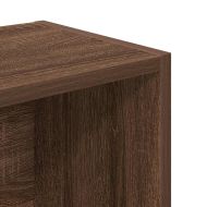 Библиотека, кафяв дъб, 31x24x102 см, инженерно дърво