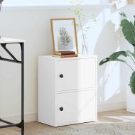 Библиотека, бяла, 40x24x52 см, инженерно дърво