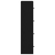 Библиотека, Черен дъб, 40x24x102 см, инженерно дърво