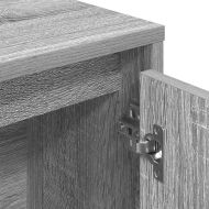 Библиотека, сив сонома, 89x24x101,5 см, инженерно дърво