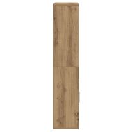 Библиотека, дъб артизан, 60x24x120 см, инженерно дърво