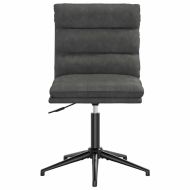 Трапезен стол, черен, изкуствена кожа