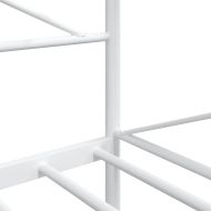 Дневно легло без матрак Бяло 100x190 cm Стомана