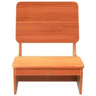 Градински стол, восъчнокафяв, 60x64x70,5 см, борово дърво масив