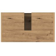 Шкаф за мивка за баня, дъб артизан, 60x33x60см, инженерно дърво