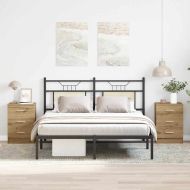 Нощни шкафчета 2 бр. дъб Artisan 38x35x55cm Инженерна дървесина