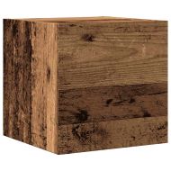 Комплект ТВ шкафове за стенен монтаж 5 части, инженерно дърво