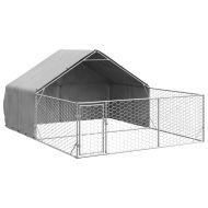Открита кучешка колиба с бягаща пътека 4x3x1,9 m