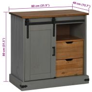 Шкаф HALDEN с плъзгащи се врати сив 80x40x80 cm