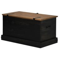Скрин за съхранение HALDEN черен 91x48x47 cm бор