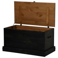 Скрин за съхранение HALDEN черен 91x48x47 cm бор