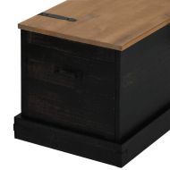 Скрин за съхранение HALDEN черен 91x48x47 cm бор