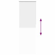 Ролкова щора Blackout бял 80x210 см Ширина на плата 75,7 см