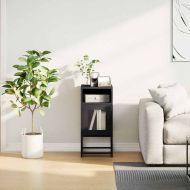 Нощно шкафче черно 36x39x78 cm Студено валцувана стомана