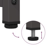 Нощно шкафче черно 36x39x78 cm Студено валцувана стомана