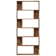 Шкаф за книги от старо дърво 80x24x192 cm Инженерна дървесина