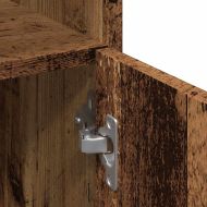 Шкаф за баня от старо дърво 30x30x179 cm Инженерна дървесина