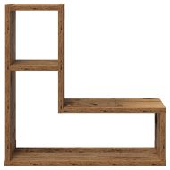 Wall Cube Shelves 2 бр. старо дърво 50x15x50 cm
