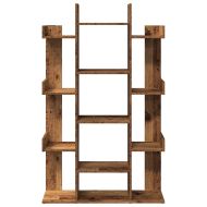 Шкаф за книги от старо дърво 86x25,5x140 cm Инженерна дървесина