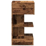 Нощно шкафче от старо дърво 40x35x65 cm Инженерна дървесина