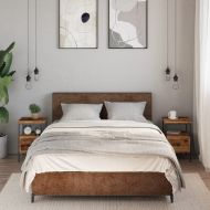 Нощни шкафчета 2 бр. старо дърво 34x36x50см Инженерна дървесина