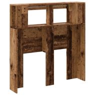 LED табла за глава Старо дърво 100x18,5x103,5 cm