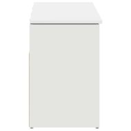 Лавица за обувки Бяла 102x30,5x45 cm Инженерна дървесина