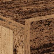 Плаващо нощно шкафче от старо дърво 40x32x15 cm