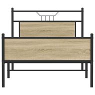 Рамка за легло без матрак сонома дъб 100x200 см инженерно дърво