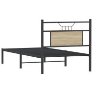 Рамка за легло без матрак сонома дъб 80x200 см инженерно дърво