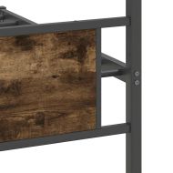 Рамка за легло без матрак опушен дъб 100x190 см инженерно дърво