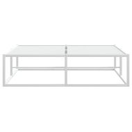 Рамка за легло без матрак Бяла 120x200 cm Метал