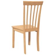 трапезни столове 2 бр. естествена масивна дървесина гума