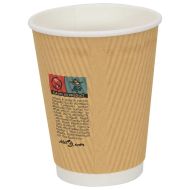 Хартиени чаши за кафе 500 бр. 12oz 300ml Кафяво