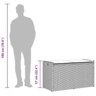 Външна пейка за съхранение с възглавница Бежова 100 cm