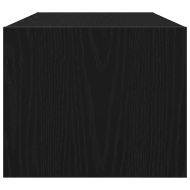 ТB шкафове, 2 бр, черен дъб, 80x31x25,5 см, инженерно дърво