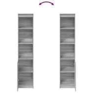 Висока дъска сив сонома 37,5x35x180 см инженерно дърво