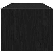 ТВ шкаф Черен дъб 100x31x25,5 см Инженерна дървесина