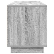 ТВ шкаф с LED осветление, сив сонома, 160,5x41x50 см