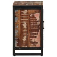 Нощни шкафове 2 бр Многоцветна масивна груба дървесина Манго