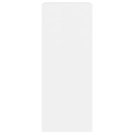 Шкаф за книги в бяло 60x30x76,5 cm Инженерна дървесина