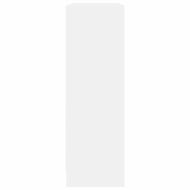 Шкаф за книги бял 80x24x75 cm Инженерна дървесина