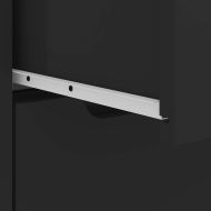 нощно шкафче "VISNES" Черно 45x40x50 cm Изработена дървесина