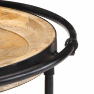 Странична маса Ø55x60 cm Масивна дървесина Манго