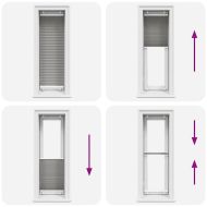 Плисирана щора Антрацит Ширина на плата 39,4 cm Полиестер