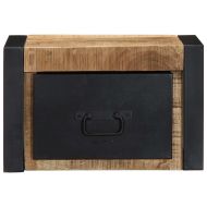 Нощно шкафче 40x35x25 cm Масивна груба дървесина Манго