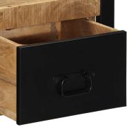 Нощно шкафче 40x35x25 cm Масивна груба дървесина Манго