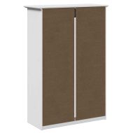 vidaXLL стелаж за обувки "BODO" White 80x35x118 cm