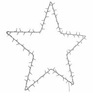 Коледни светлини Star Silhouette 115 светодиода топло бяло